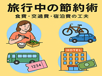 旅行中の節約術完全ガイド！食費・交通費・宿泊費を賢く抑える方法