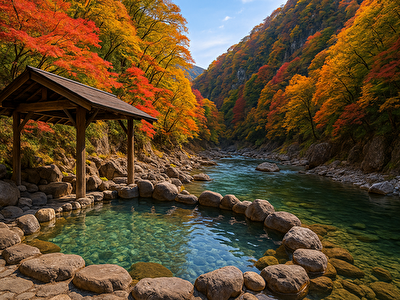 那須塩原温泉 渓谷 露天風呂と絶景と秘湯を同時に楽しむと
