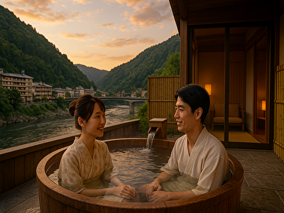 下呂温泉 露天風呂付き客室 カップルに人気の露天風呂付き宿ランキングTOP10