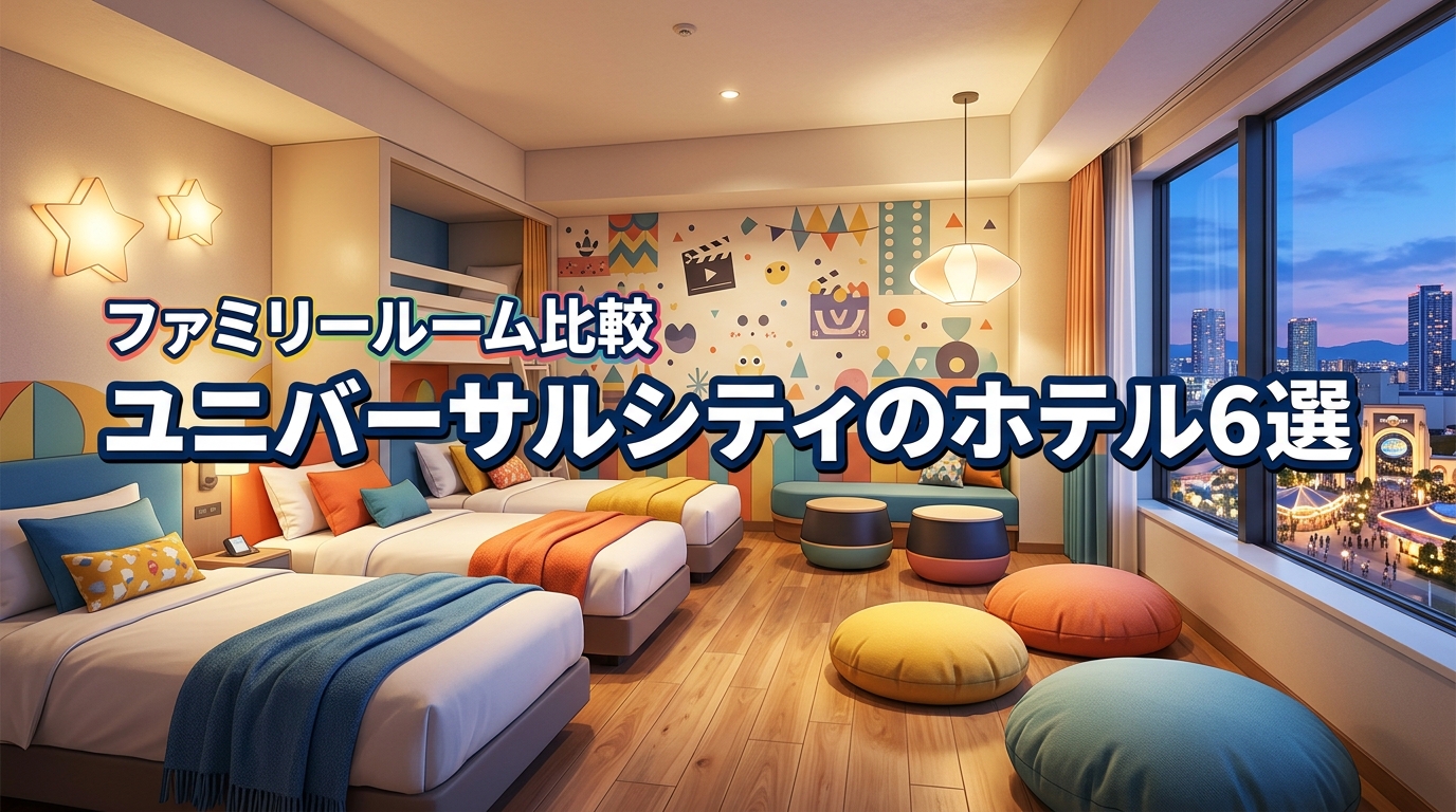 ユニバーサルシティでホテルのファミリールームがあるおすすめ6選！特徴を徹底比較