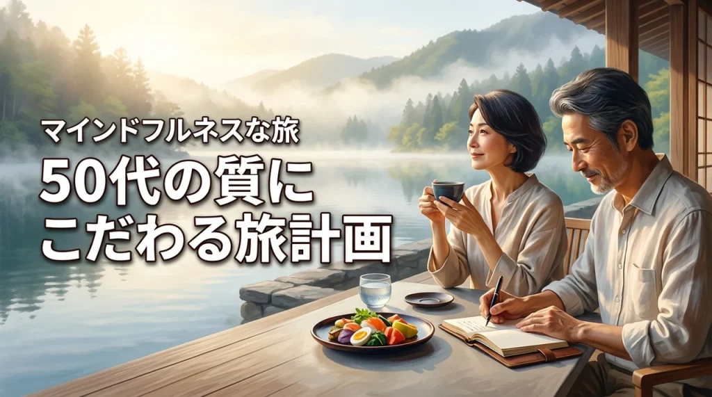 今の旅に疲れていませんか？50代が質にこだわる旅行計画でマインドフルネスな旅へ