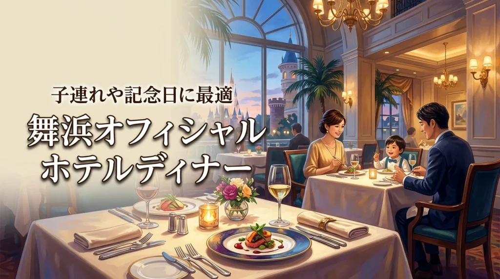 舞浜のオフィシャルホテルでディナーを予約したい！子連れや記念日に最適なのはどこ？