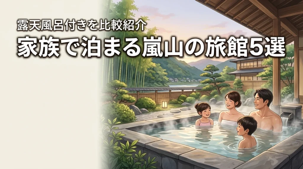 京都の嵐山で家族と泊まるなら？露天風呂があるおすすめの旅館5選を比較紹介