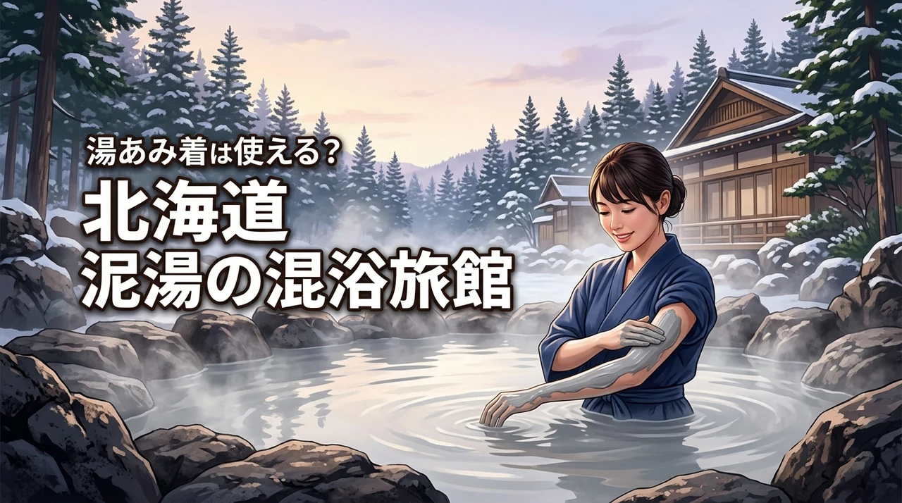 北海道の旅館で泥湯の混浴に入りたい！湯あみ着は使える？ルールや魅力を詳しく紹介