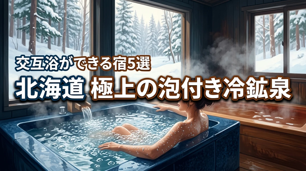 北海道で泡付きが極上の冷鉱泉の宿へ交互浴に行ってみた！おすすめ5選を体験レビュー