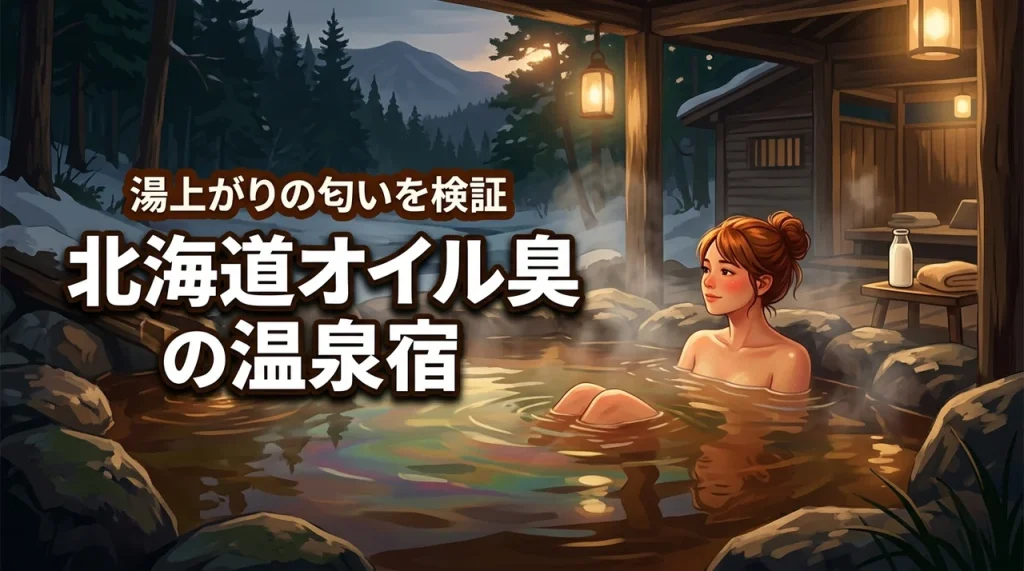 北海道のオイル臭の温泉宿に行ってみた！湯上がりの口コミで気になる匂い残りを検証