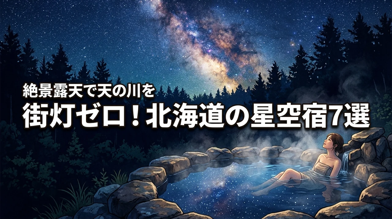 北海道の街灯ゼロの宿で星空と天の川を満喫！露天風呂が最高な7軒へ行ってみた