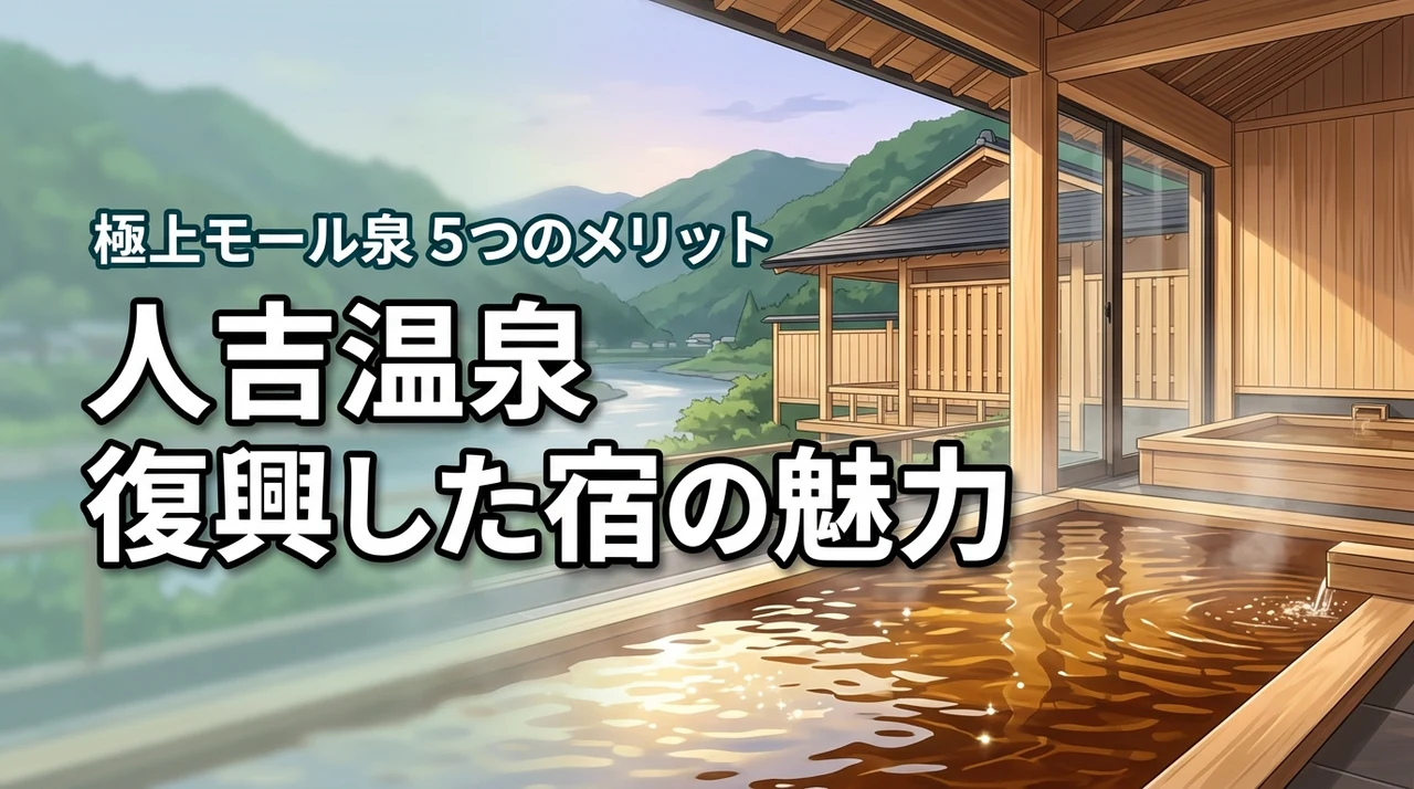 人吉温泉の復興した宿に行ってみた！極上モール泉を堪能できる5つのメリット