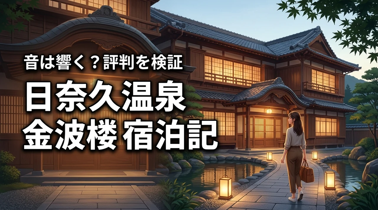 日奈久温泉の金波楼に宿泊した｜古い建物で音は響く？気になる評判を実体験
