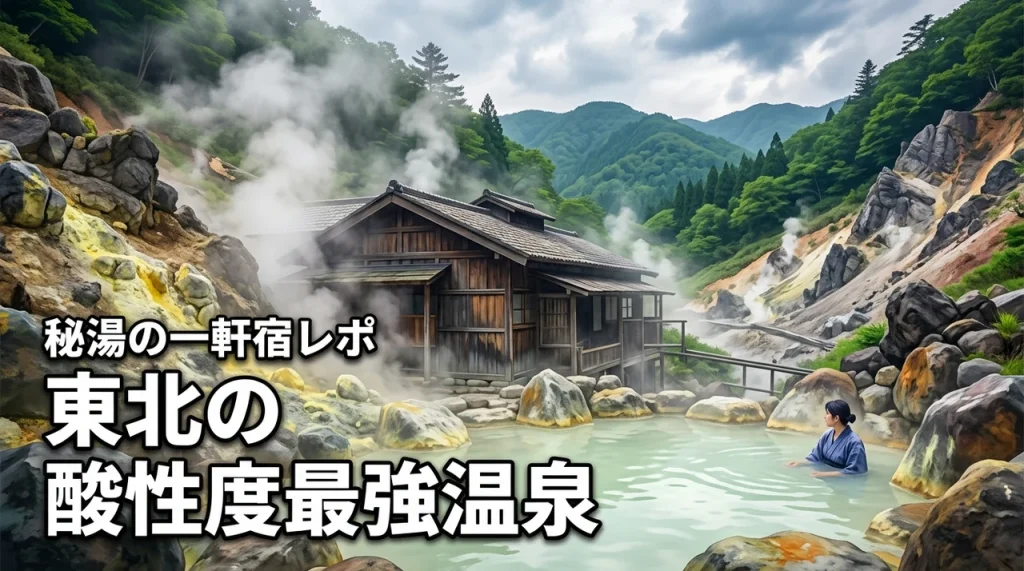 東北の酸性度最強温泉って本当？一軒宿の秘湯に行ってみた