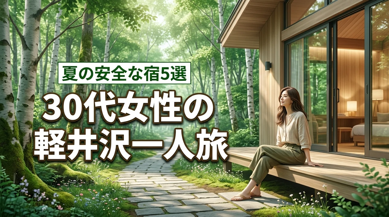 30代女性の初めての一人旅は夏の軽井沢！治安が良い安全な宿5選