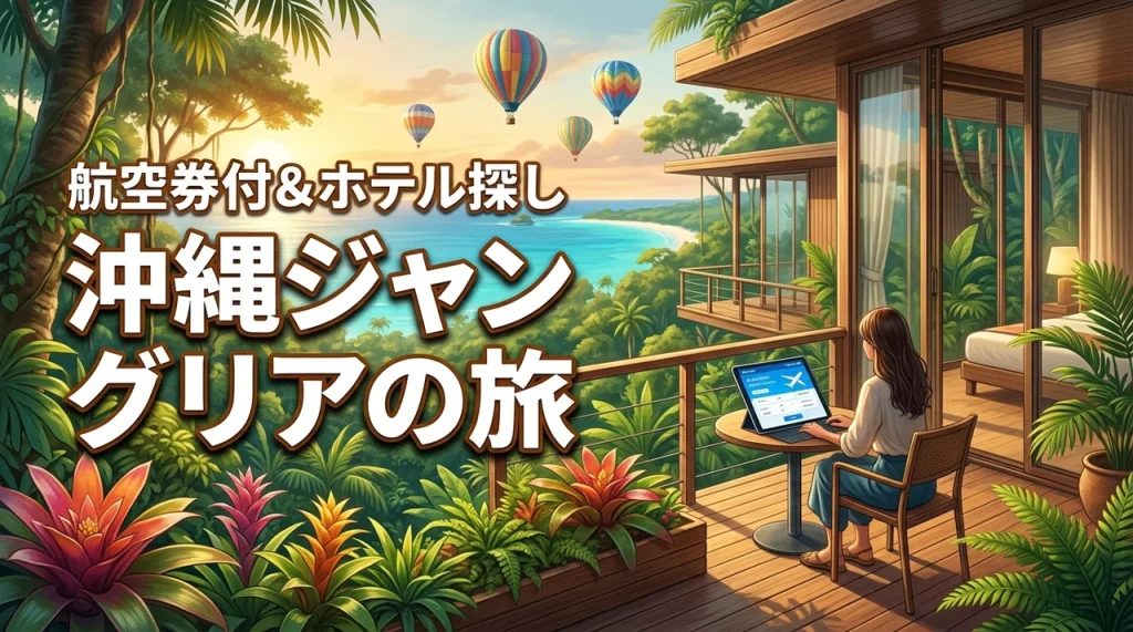 沖縄ジャングリアの旅は航空券付きツアーが正解！ホテル探しのコツ