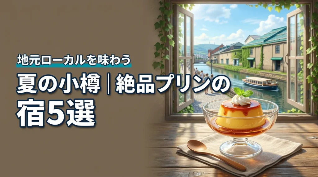 地元ローカルプリンを味わえる宿で夏の小樽旅！おすすめ5選