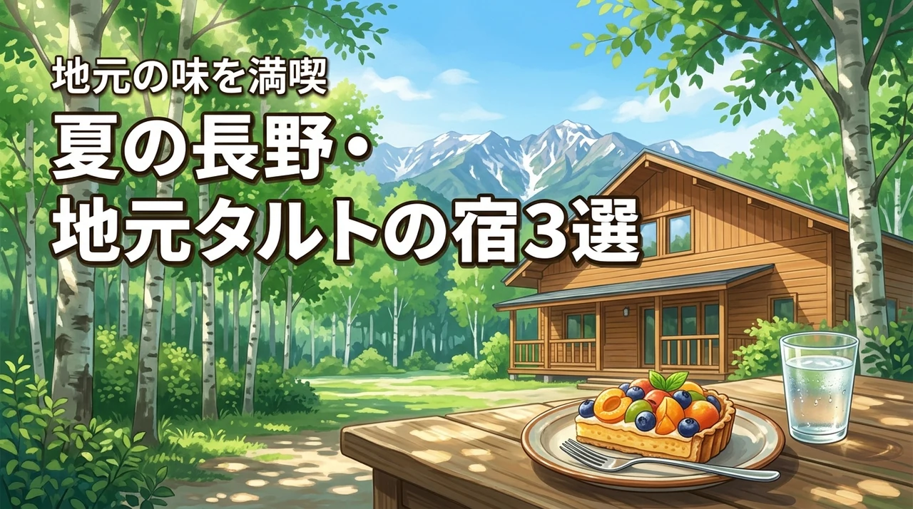 地元ローカルタルトを味わえる宿・夏の長野に行ってみた3選