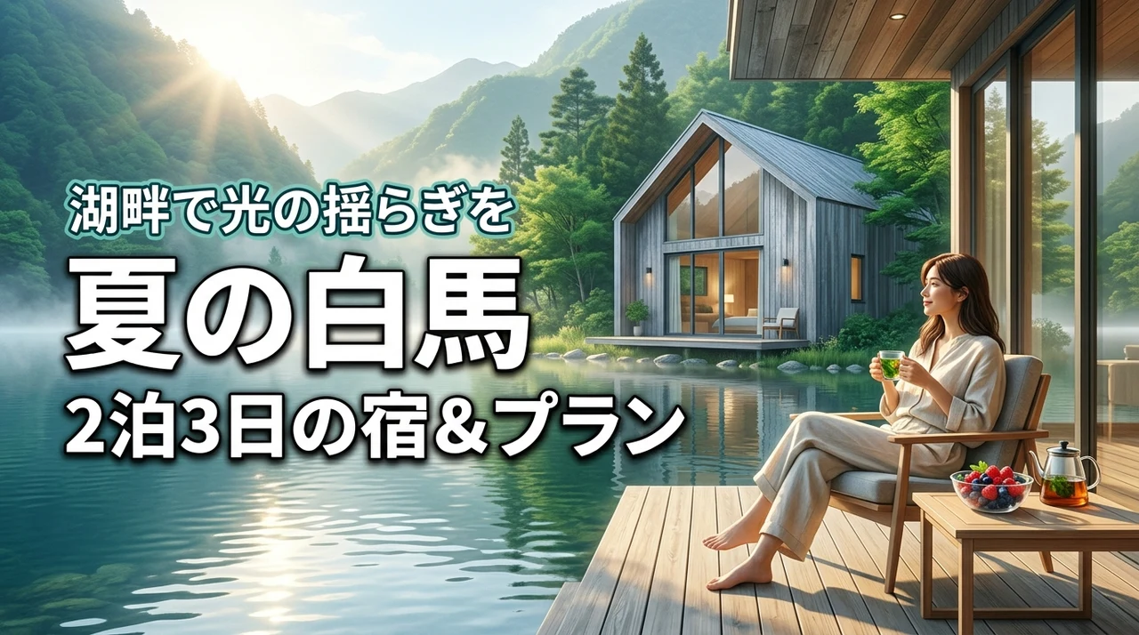 早朝の湖畔で光の揺らぎを堪能！夏白馬2泊3日の宿＆旅行プラン