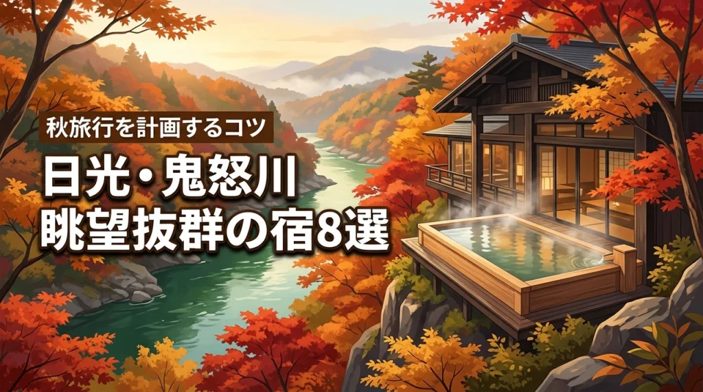 日光・鬼怒川で眺望抜群の温泉宿8選！紅葉の秋旅行を計画するコツ