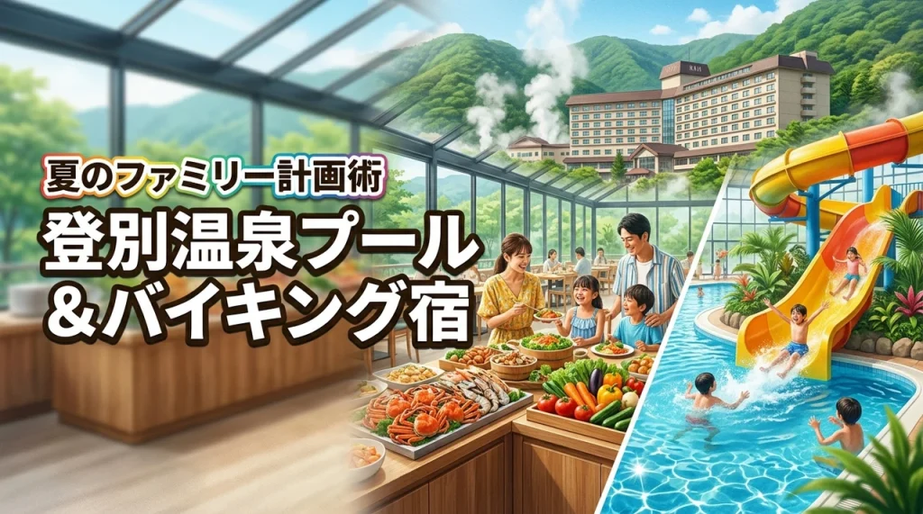 登別温泉でプール有り宿とバイキングを楽しむ夏のファミリー計画術
