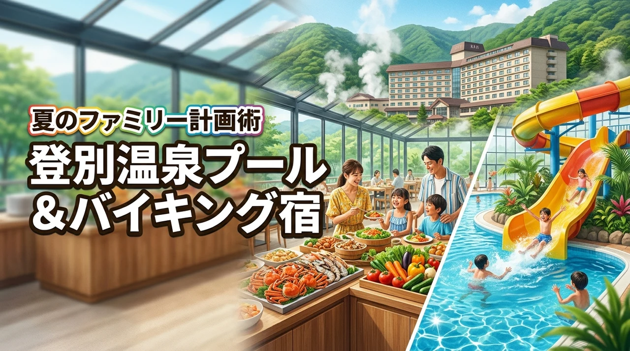 登別温泉でプール有り宿とバイキングを楽しむ夏のファミリー計画術