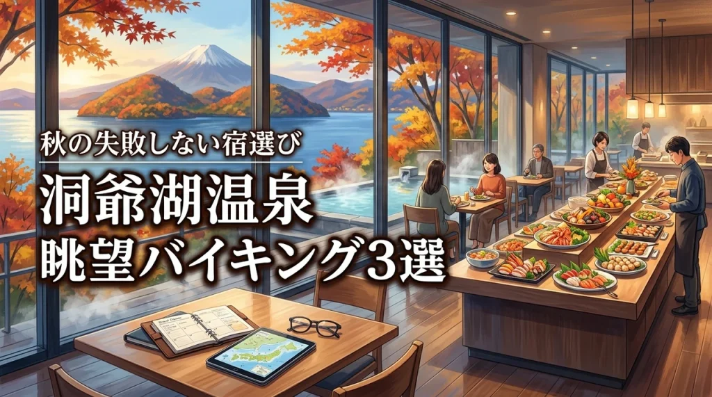 秋の洞爺湖温泉は眺望バイキング宿が正解！今計画している人向け厳選3選