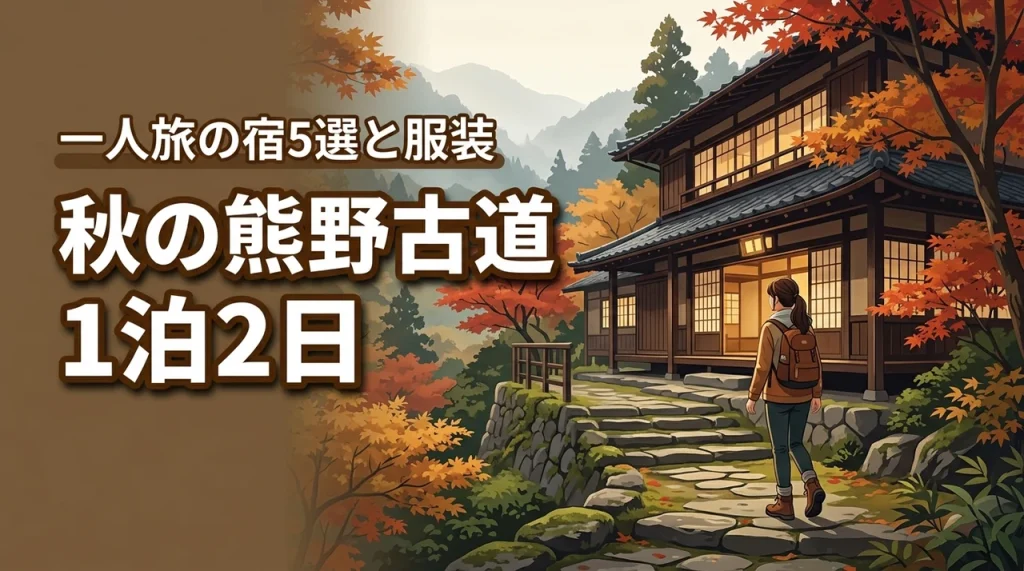 秋の熊野古道を初心者が1泊2日で一人旅！おすすめの宿5選と服装ガイド