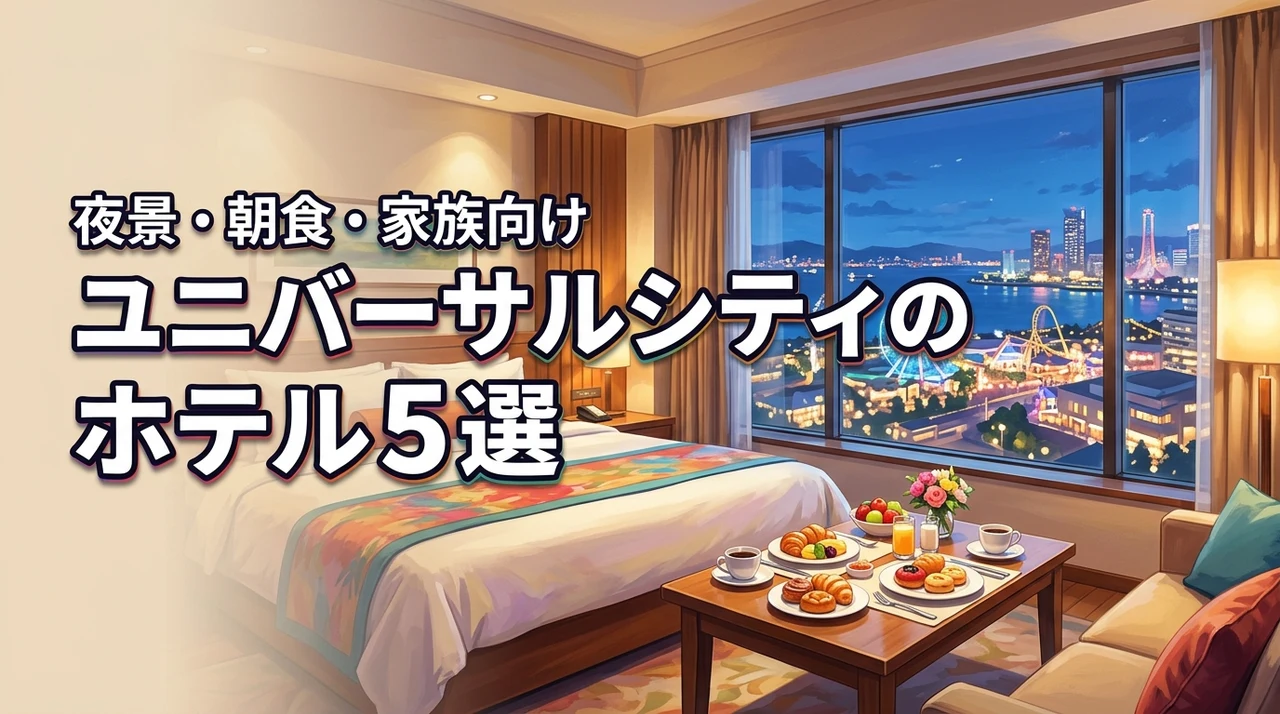 ユニバーサルシティのファミリールームで夜景と朝食付きを叶えるホテル5選
