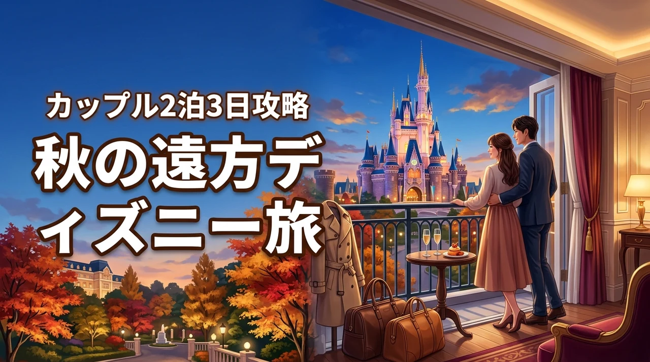 秋の東京ディズニーリゾートツアー遠方カップル2泊3日！人気ホテルと周り方