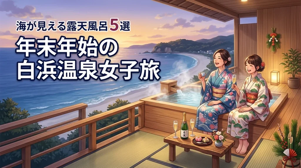 年末年始の白浜温泉女子旅は海が見える露天風呂付き客室の宿5選が正解
